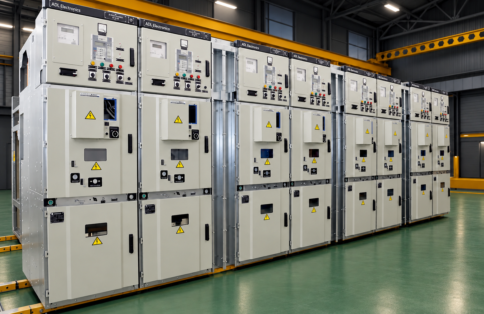 Шафи КРУ · КСО · КТП ADL Electronics у виробничому цеху